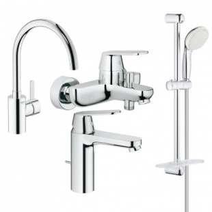 Набор смесителей для ванны и кухни GROHE Eurosmart Cosmopolitan, 126115MK